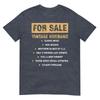 (On Back) For Sale Vintage Husband Classic Model Fathers Day Tshirt