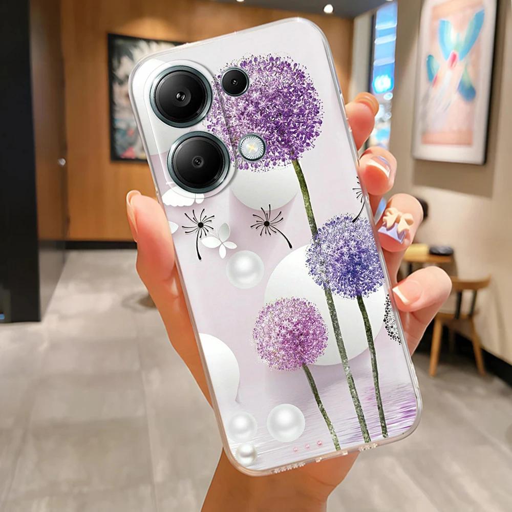 Чехол для телефона Poco M6 Pro Милый панда Мягкий силиконовый чехол для Xiaomi Poco M6Pro 4G 5G Защита Модная задняя крышка Coque Fundas