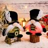 Christmas Glowing Standing Soldier Figurine Creative Christmas LED Light Faceless Elder Doll Shop Window Display Piece
