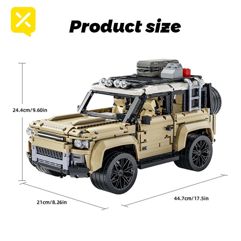 TOYLINX Внедорожник Строительные Блоки Радиоуправление Пакет Питания 1:Технический Автомобиль 8 Масштаба, Конструктор, Подарок для Детей