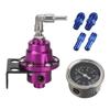 Vehicle Refitting fuel Supercharger Car Acssories Universal with Gauge Kit Adjustable Fuel Pressure Regulator