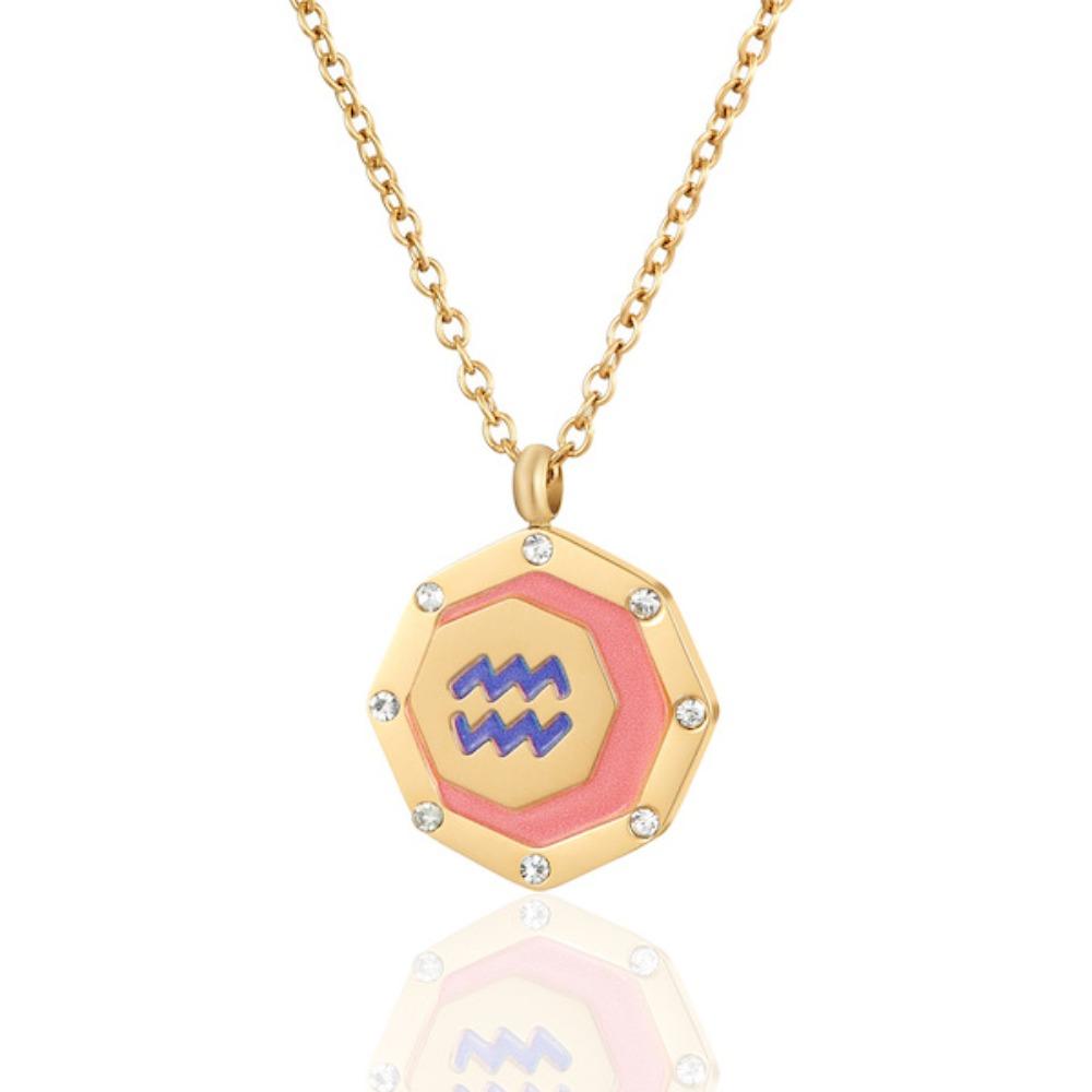 Цепи из титановой стали, 12 знаков зодиака, ожерелье с подвеской, корейский стиль, ювелирные изделия, модный дизайн