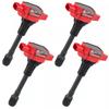 Carbole 4PCS Ignition Coil 22448-JA00C For Nissan Altima Rogue Sentra Versa Cube UF549