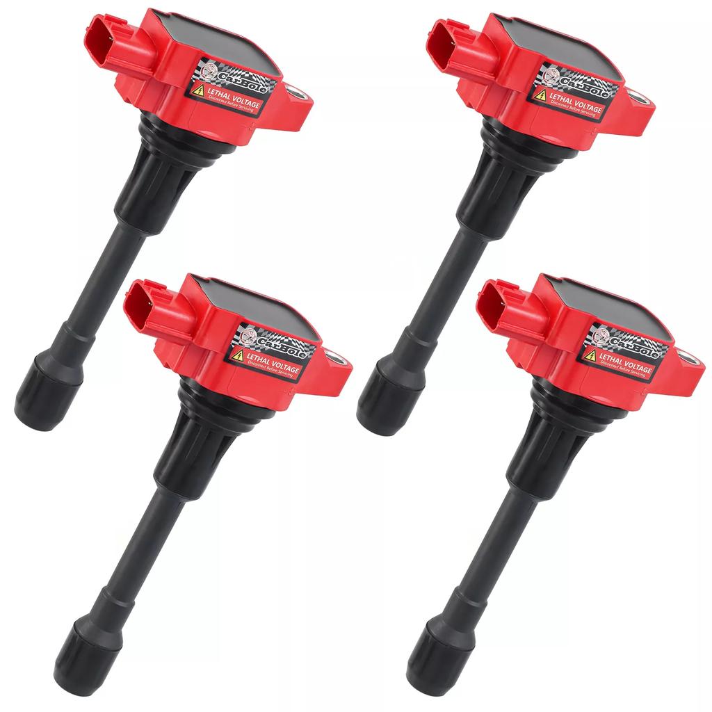 Carbole 4PCS Ignition Coil 22448-JA00C For Nissan Altima Rogue Sentra Versa Cube UF549