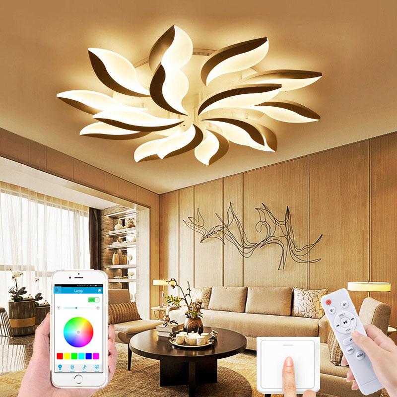 Modern Living Room Ceiling Lamp Bedroom Lamp New Led Pendant Lamp Remote Control APP Control Lamp Ceiling Lights