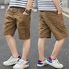 Повседневные брюки для мальчиков, летние тонкие брюки с застежкой «пять точек», детские брюки, модные свободные шорты