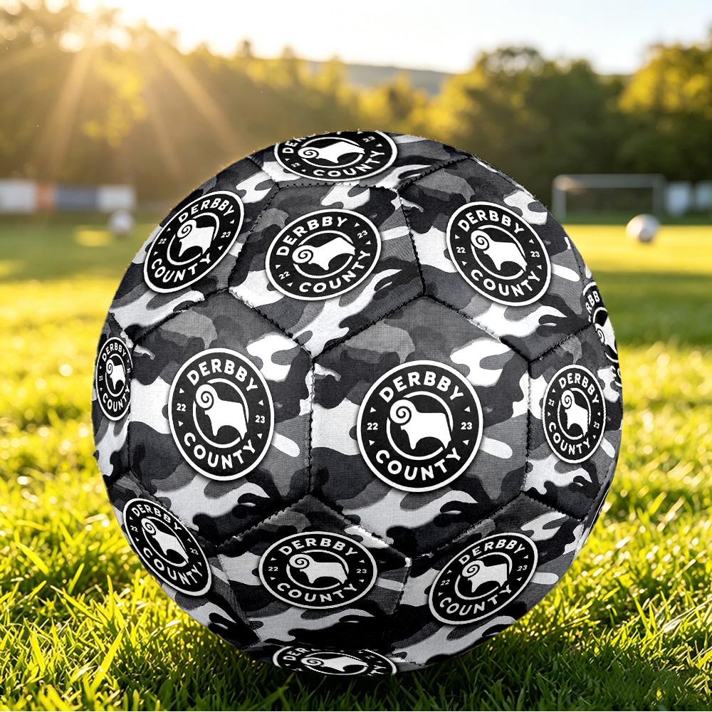 Футбольный мяч Derby County, печатный, размер 5, футбольный/баскетбольный, противоскользящий, для взрослых, матч, сувенир для футбольных фанатов