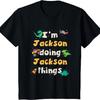 Детская крутая футболка с именем Джексон для мальчиков