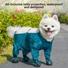 Pet Outdoor Coverings Dust-proof Pants with Feet Anti-dirt Clothes for Walking DogsBichon FrisesPuppies Rain Clothes for Dogs
