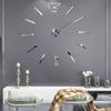 3D DIY Wall Clock Modern Design Decorative Large Clocks for Living Room Acrylic Mirror Wall Sticker Big Wall Clock Time