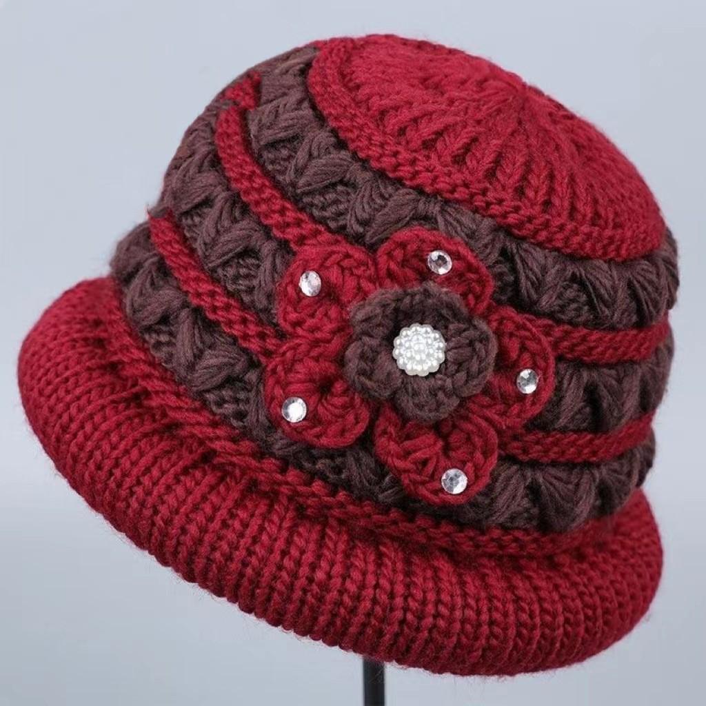 Winter Wool Knitted Hat and Scarf Set for Women - Fleece-Lined, Thick, Cold-Proof, Ear Protection.