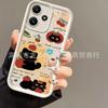 Чехол для мобильного телефона Cat Apple подходит для Samsung S24 S25ULTRA полностью закрывающий S23 противоударный S26 наждачный NOTE20