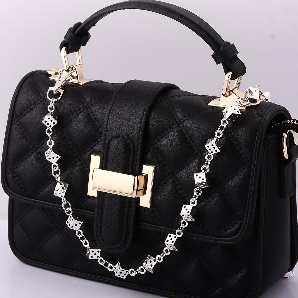 Multi functional, C letter, strawberry cherry, bag hanging keychain, pearl rhinestone, waist chain, pants chain, double chain
