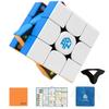GAN354M V2 Standard 3x3 Cube Japanese Solution and Cleaning with Perfect for Stickerless V2 [Includes 6-Sided Instructions, Stand, Cloth] Built-in