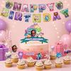 Gabby Birthday Party Plates Cups Napkin Balloons Cat Dollhouse Party Supplies Disposable environmental Tableware Picnic portable