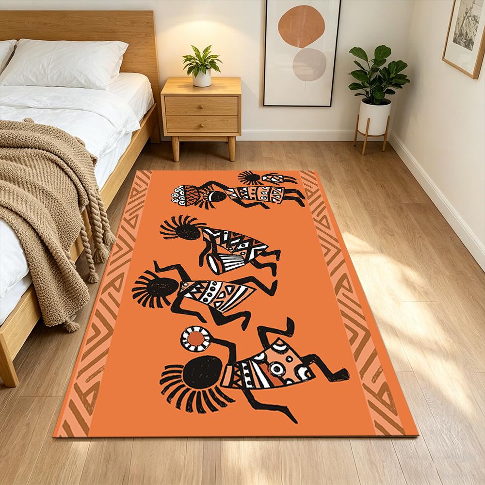 African Heritage And Tradition Non-Slip Home Carpet Design for Office Decor Living Room Bedroom Gift