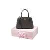 COACH Lillie Cow Leather Handbag, Shoulder Bag, Crossbody Bag Small Women's Dark Brown 91494-IMAA8