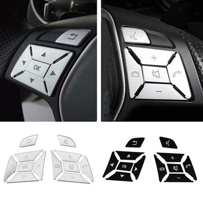 Накладка на кнопку переключателя рулевого колеса, наклейка, подходит для Mercedes Benz ABCE ML GL CLA GLA GLK SL SLK Class W176 W246 W212