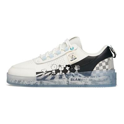 Snoopy X Jelly Sole износостойкие дышащие низкие кроссовки для скейтбординга мужские белые 912148030-2
