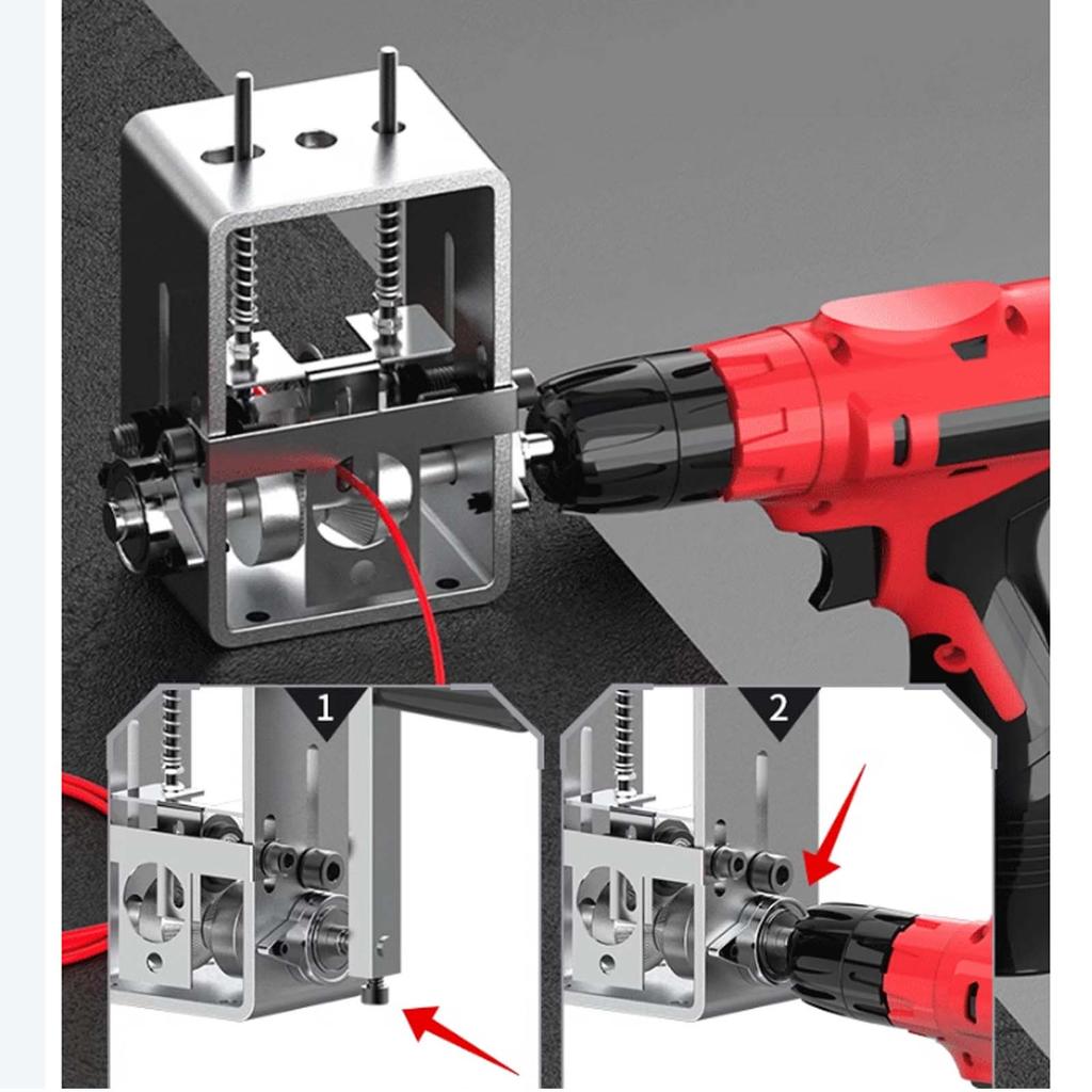 Ручная электрическая машина для зачистки проводов 1,5-21 мм, Маленький стриппер для снятия изоляции с медных кабелей с отходами