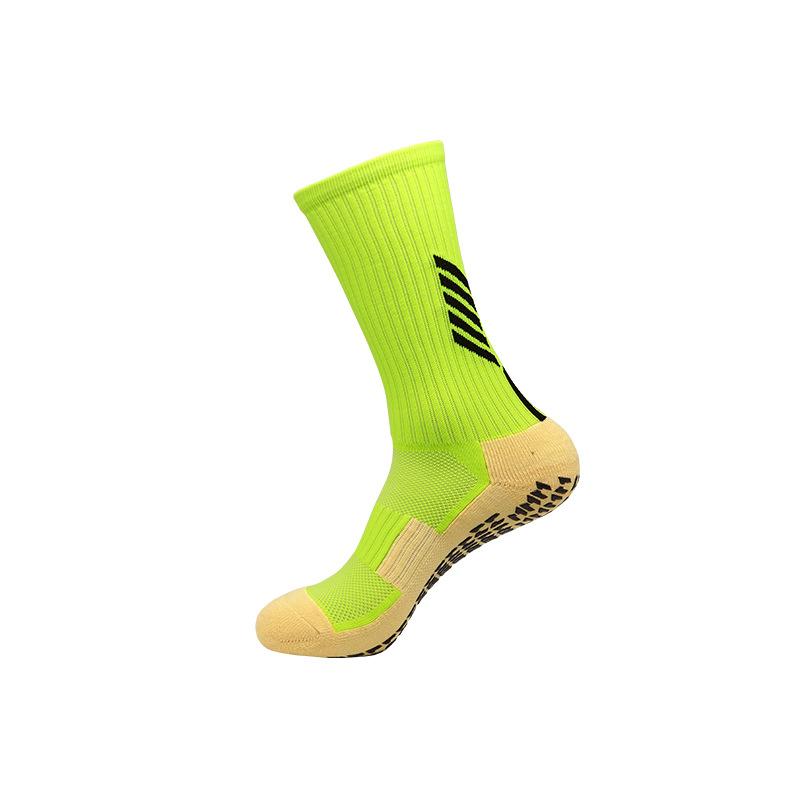 Jacquard Embroidery Pattern Football Socks Towel Bottom Cotton Sports Socks Point Rubber Bottom Cotton Medium Tube Socks