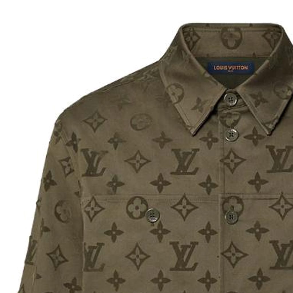 Louis Vuitton Рубашка Мужская Коричневая 1ABNP8