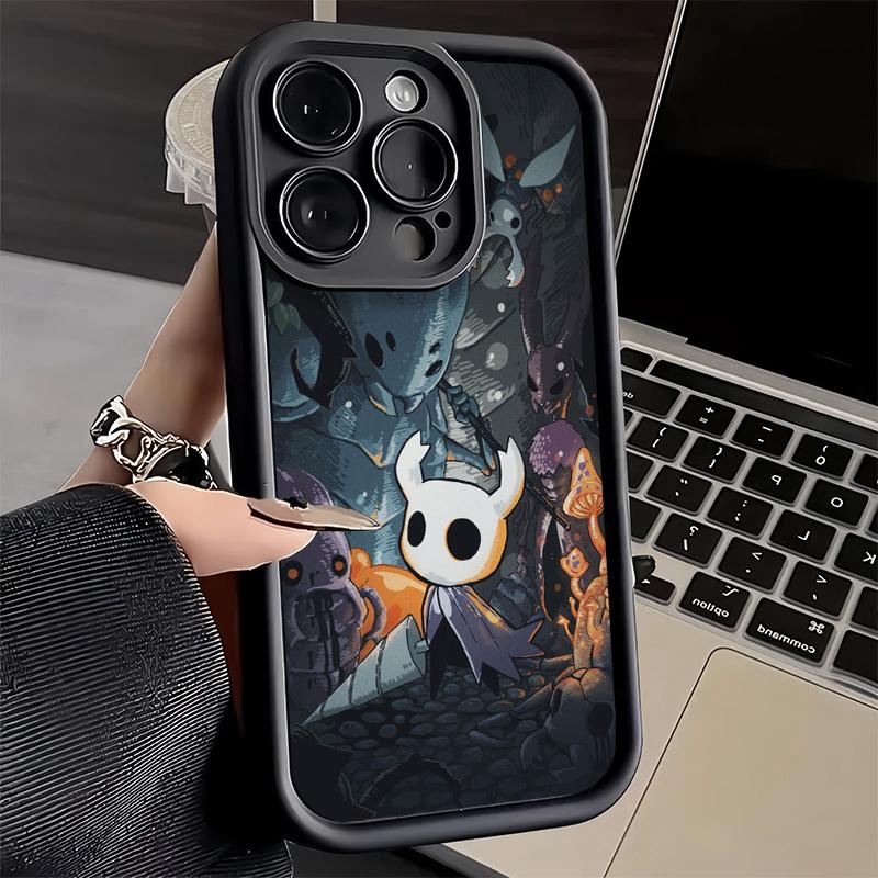 Чехол для телефона iPhone 17 Air 16E 15 16 Pro Max H-Hollow K-Knight Игровой чехол 14 Plus 13 12 Mini Мягкий силиконовый чехол Fundas
