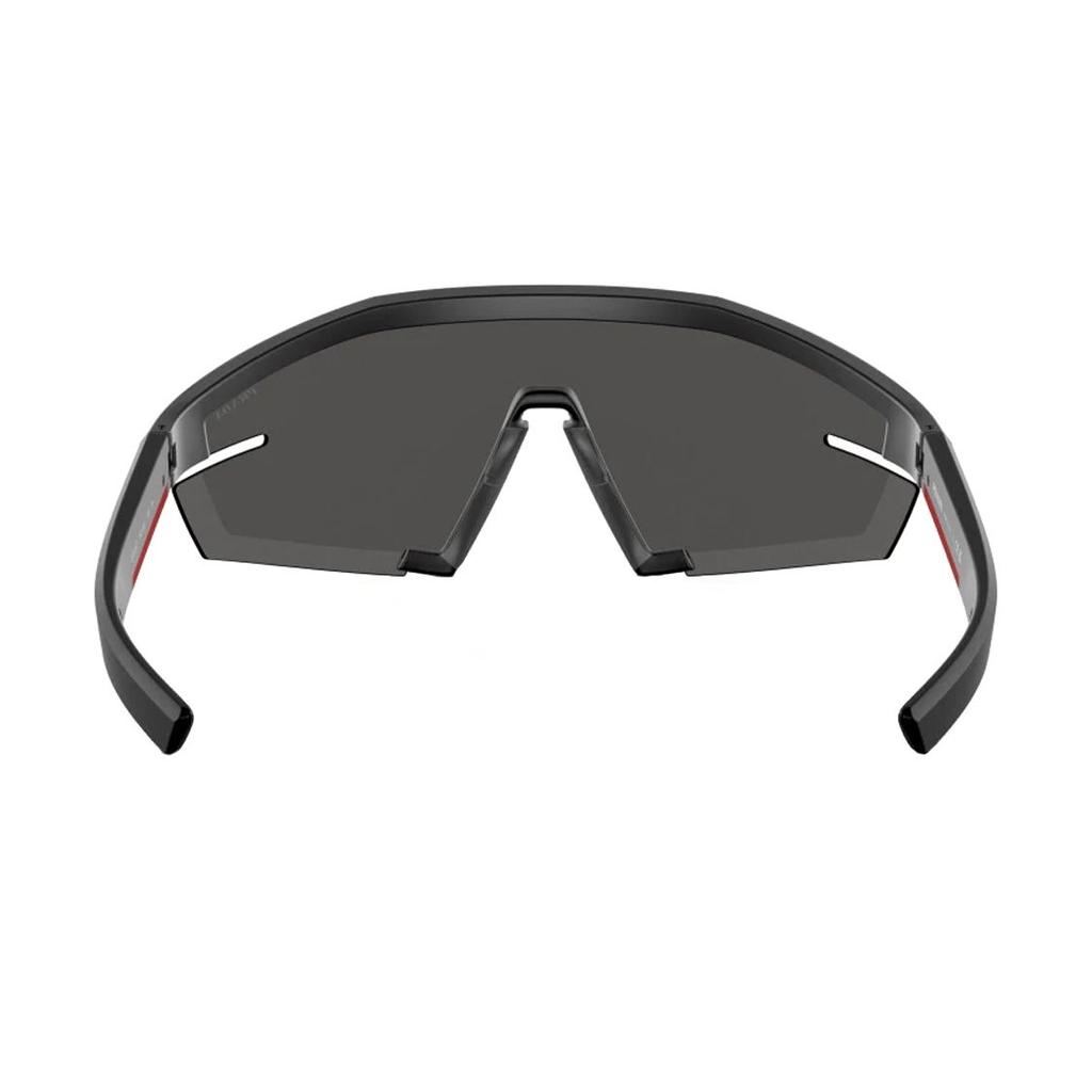 Prada Logo Arm Nylon Irregular Shape Sunglasses Unisex sunglasses Black PS03ZS1BO06F