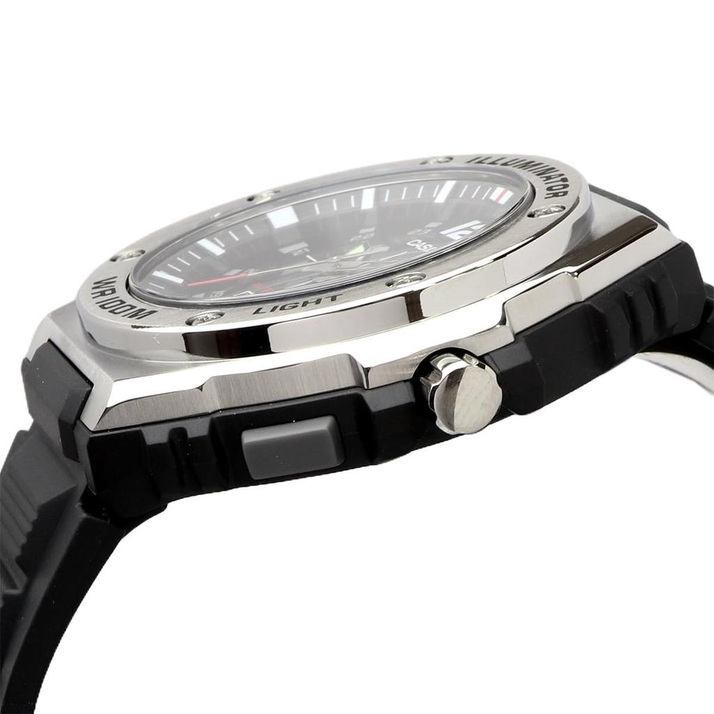 CASIO Standard LED Light Analog Quartz Watch Black Overseas Model [Casio] MWA-100H-1AV Men's [Used]