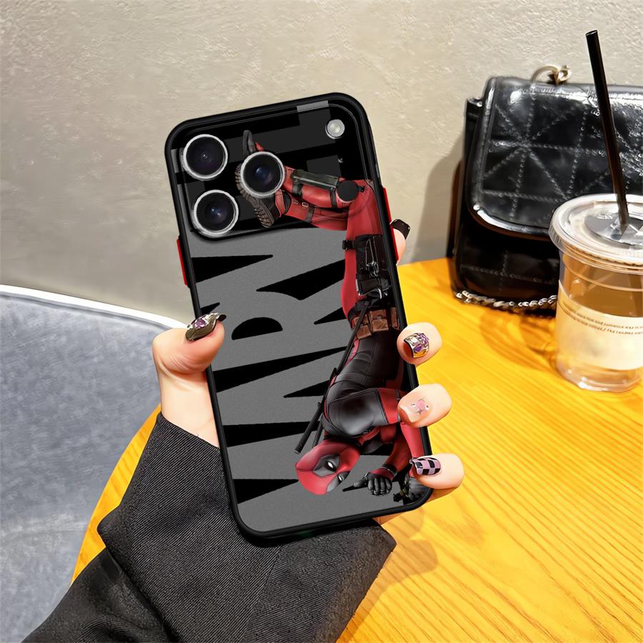 Чехол Marvel Deadpool для iPhone 17 Pro Max 14 16 Plus XS XR 11 7 8 SE 13 Mini 15 12 Air 17e Задняя крышка телефона