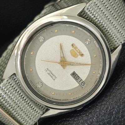 ВИНТАЖНЫЕ МУЖСКИЕ АВТОМАТИЧЕСКИЕ ЧАСЫ SEIKO 5 7009A ЯПОНИЯ ОРИГИНАЛЬНЫЙ ЦИФЕРБЛАТ a702387-5