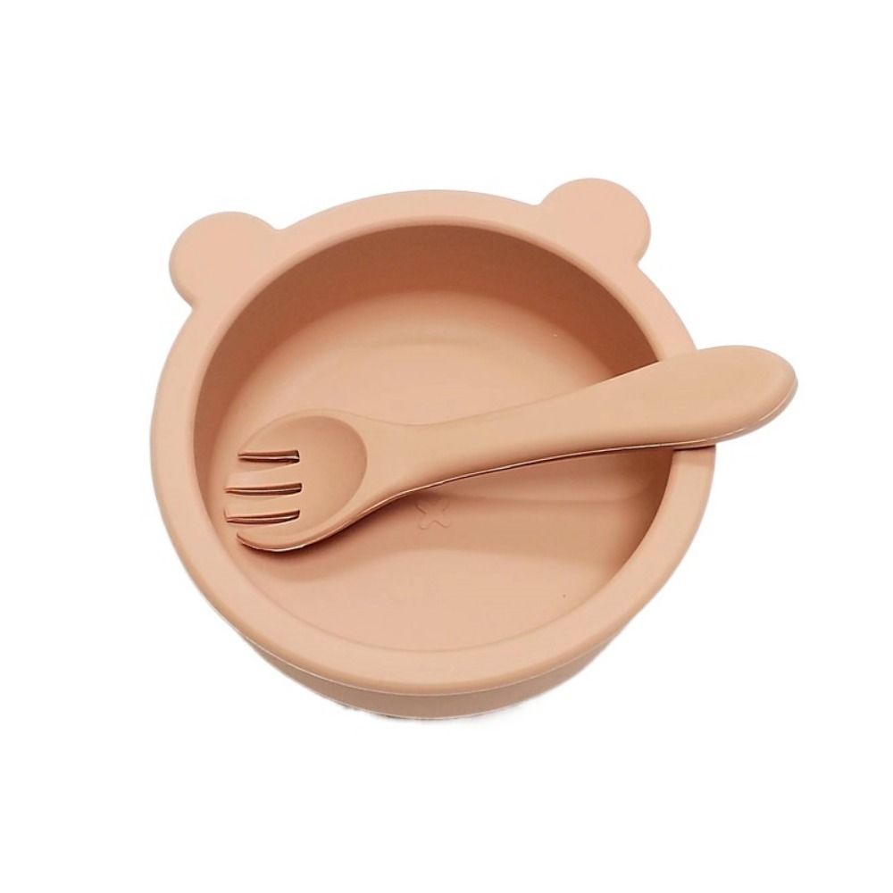 Waterproof Silicone Suction Bowls Flexible Feeding Bowl Set Feeding Tableware Learning To Eat