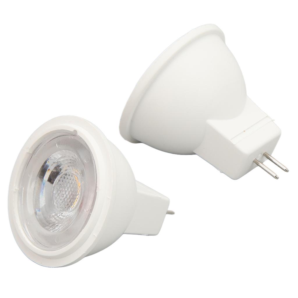 2pcs MR11 LED Light Bulbs AC12V 3W 300LM High Brightness Spotlight Bulb for Clothing Stores Landscape Warm Light 2700K