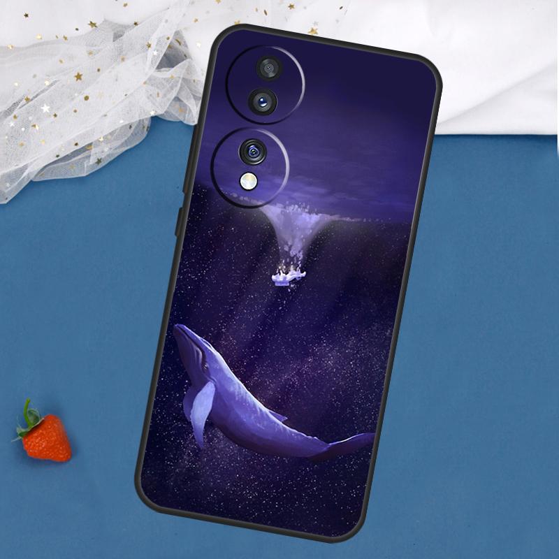 Чехол Морской Кит Нарвал для Honor Magic 8 7 5 6 Pro 200 400 50 70 90 Lite Win RT X8c X8b X9a X9b X9c X9d Обложка