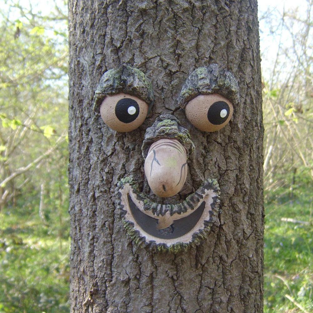 New tree face and tree monster Easter decorations, outdoor garden creative props, original design
