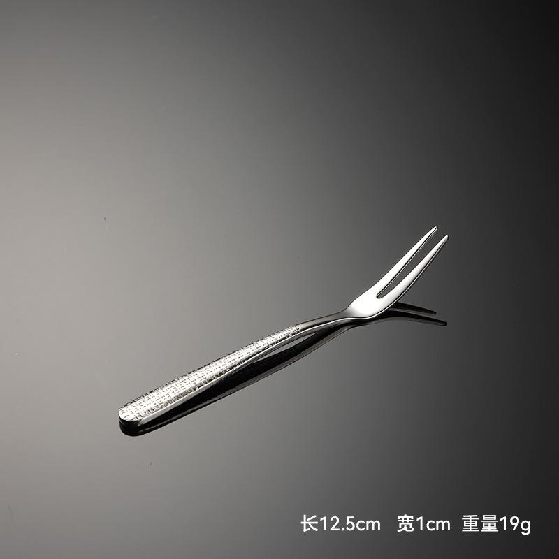 304 Stainless Steel Elegant Series Relief Crack Creative High Value Western Food Knife and Fork Spoon Dessert Ice Spoon and Fork