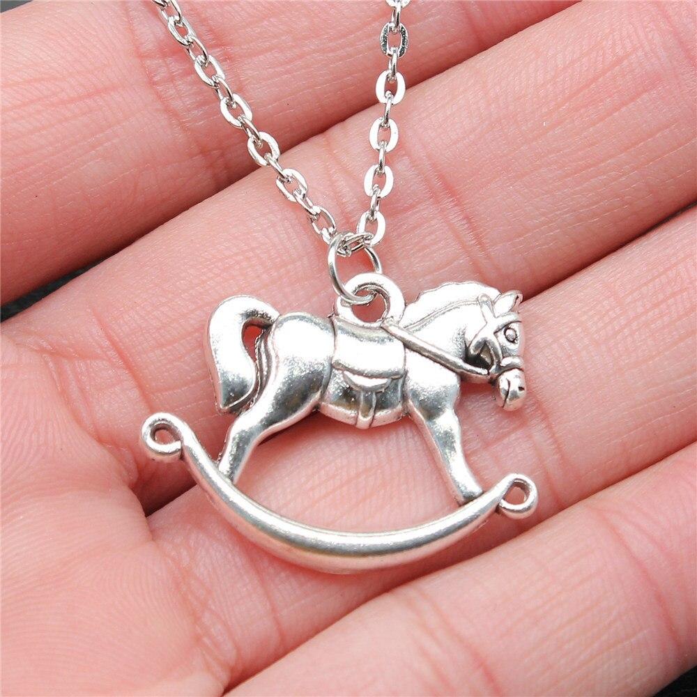 Horse Head And Horseshoe Necklace Jewelry Making Supplies Vintage Fashion Jewelry On The Neck