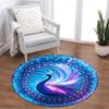 1pc home carpet galaxy peacock design for office decor bedroom gift living room non-slip carpet