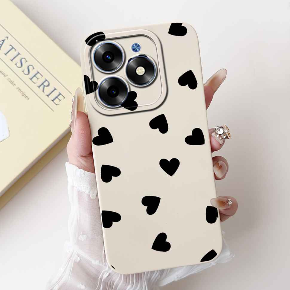 Розовый Кот Для Tecno Spark Go 2024 Чехлы BG6 Мягкий Силиконовый Чехол Для Tecno Spark 20 Spark20 SparkGo 2024 Корпус Чехол Для Телефона