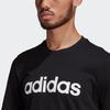 adidas M Lin Sj T Тренировочная Спортивная Печать Логотипа Круглый Вырез Короткий Рукав Черный Мужская GL0057