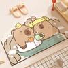Cartoon Bathroom Absorbent Mat Toilet Dirty and Non-slip Mat Household Toilet Door Quick-drying Diatom Mud Mat