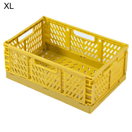  Storage Crate Box Collapsible Large Capacity    Sturdy Practical Collapsible Plastic Storage Crate Box for Cosmetic