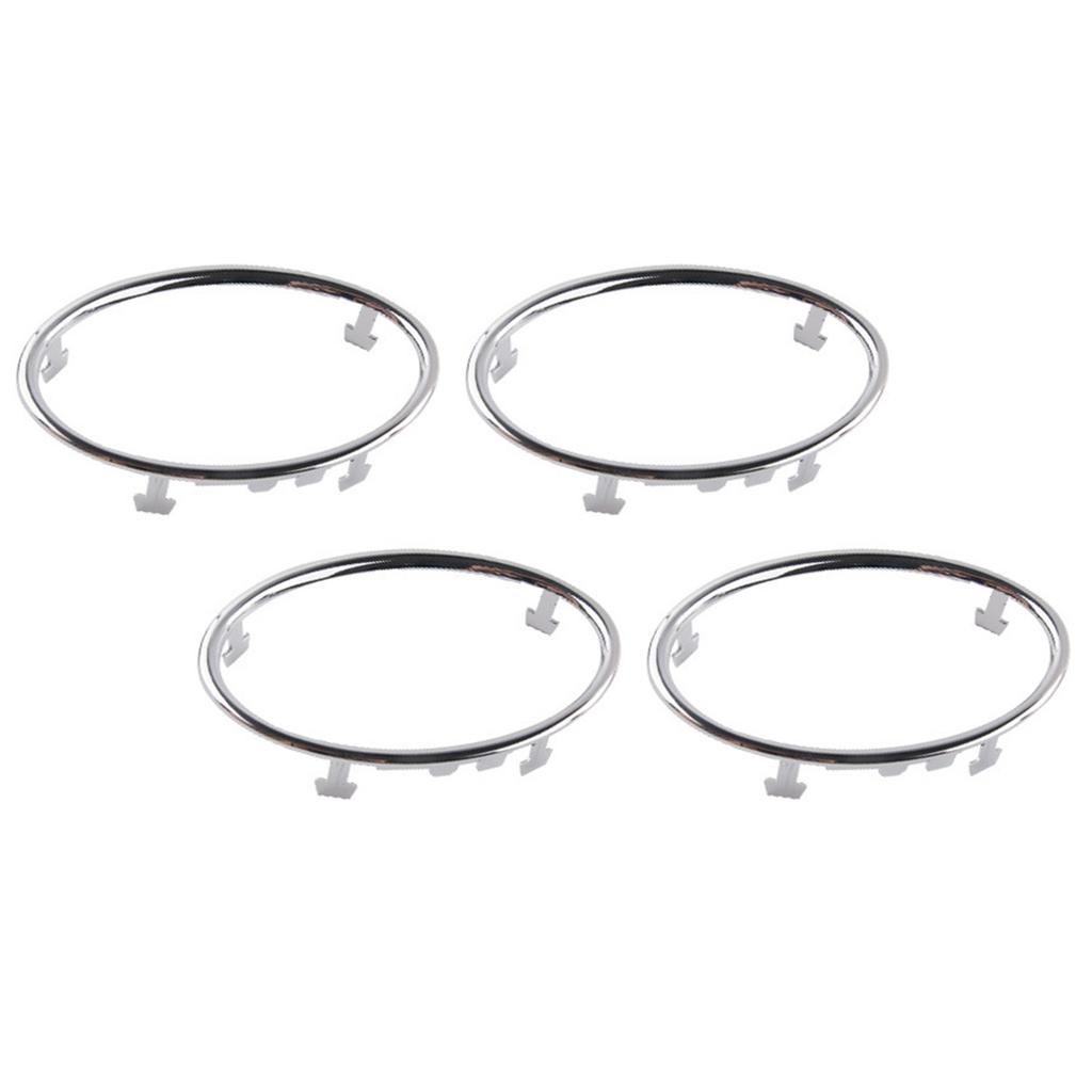 4 шт. Автомобильный кондиционер отделка выходного отверстия крышка украшения круг кольца наклейка автомобильный аксессуар для роскошного салона сенсорный