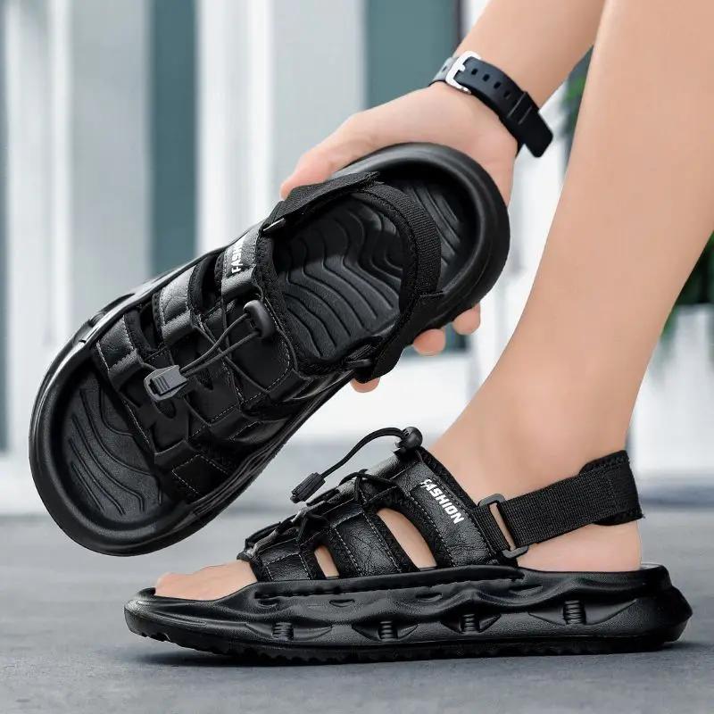 Fashion Outdoor Shoes for Men Driving Trend 2025 Eva Open Toe Non-slip Comfortable Original Barefoot Wholesale Styles Adult Man Sandals