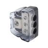 3 Way Distribution Block Car Audio Power Wire Splitter  0 Gauge In  4 Gauge Out