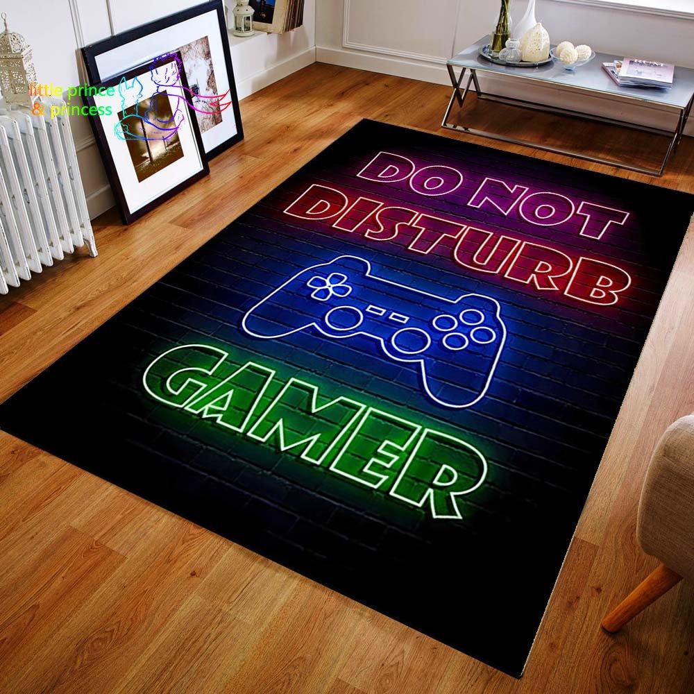 Геймерский контроллер, игровой ковер с 3D принтом для гостиной, коврики для кемпинга, противоскользящий коврик, коврик для йоги, подарок для мальчика