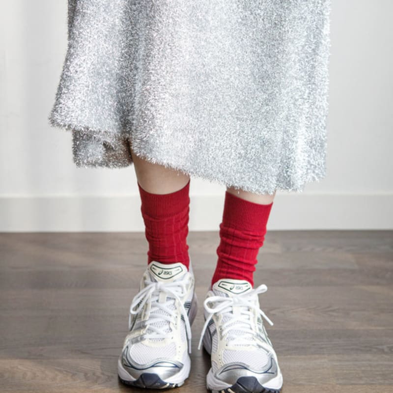 REDSSOCKSOO носки-губы с подписью RSS 4 цвета rssw094