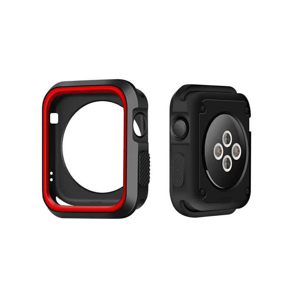 Защитный чехол-бампер для Apple Watch series 6 SE 5 4 3 44мм 40мм iwatch 42мм/38мм, силиконовый защитный корпус