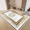 Ковер в китайском стиле, золотой, для гостиной, роскошная декорация, для спальни, пушистый, мягкий, напольный коврик, для лаунжа, прикроватный, моющийся, нескользящий коврик для дома