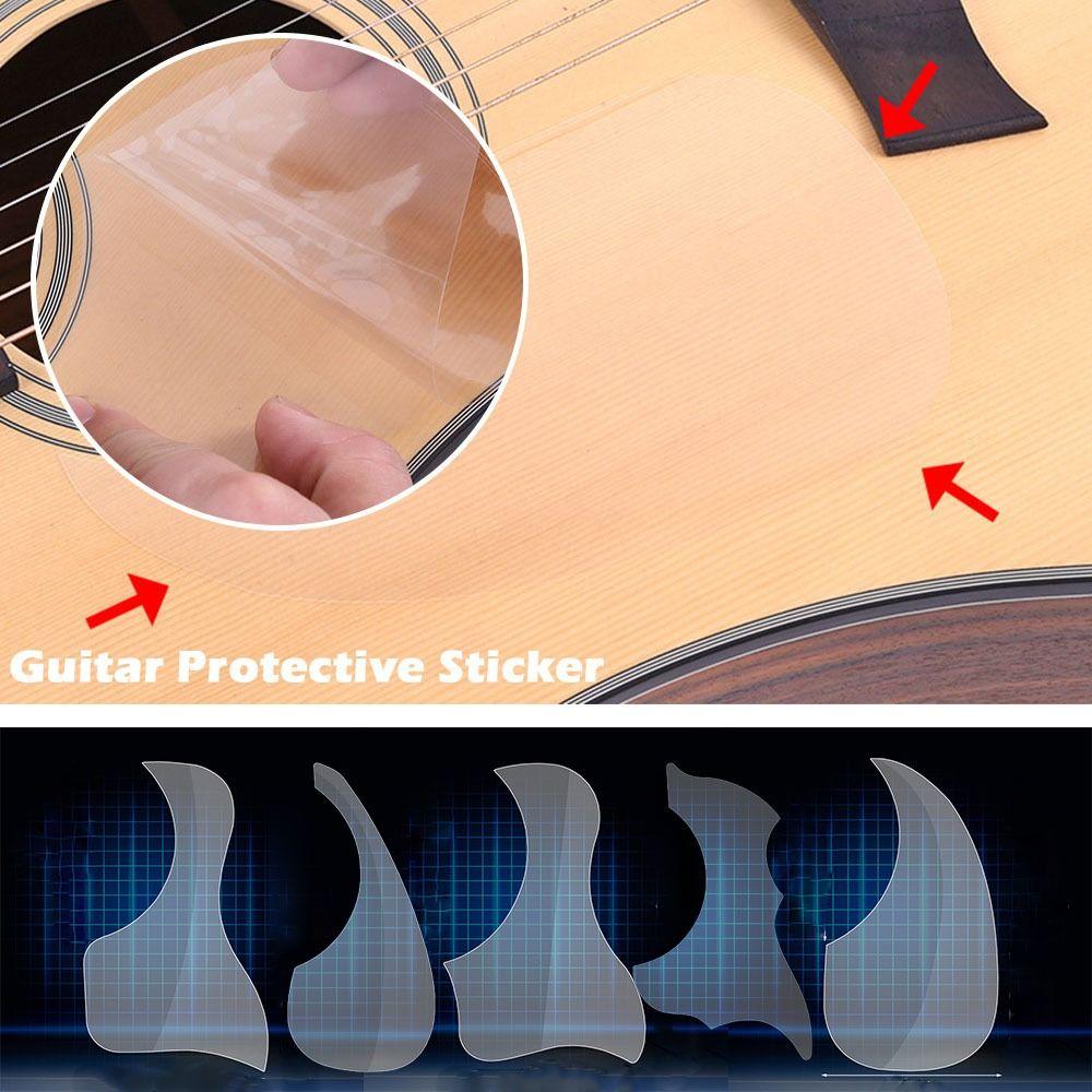 Народная акустическая мягкая пластина для царапин, защитная наклейка для гитары, наклейка с защитой, наклейка на доску